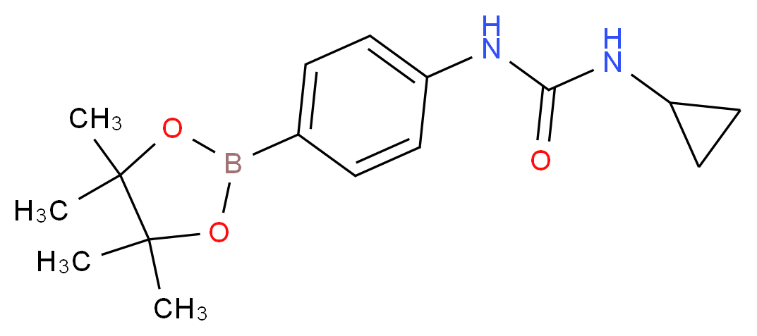 4-(3-Cyclopropylureido)benzeneboronic acid pinacol ester_Molecular_structure_CAS_874297-79-7)