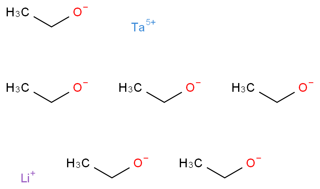 Lithium tantalum ethoxide_Molecular_structure_CAS_127503-04-2)