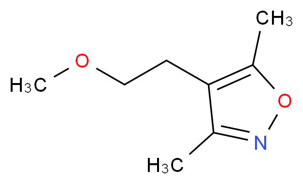 3,5-Dimethyl-4-(2-methoxyoethyl)-isoxazole_Molecular_structure_CAS_)