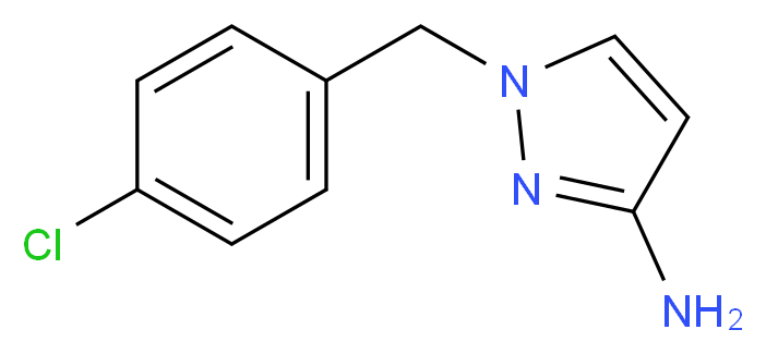 1-(4-Chlorobenzyl)-1H-pyrazol-3-amine_Molecular_structure_CAS_)