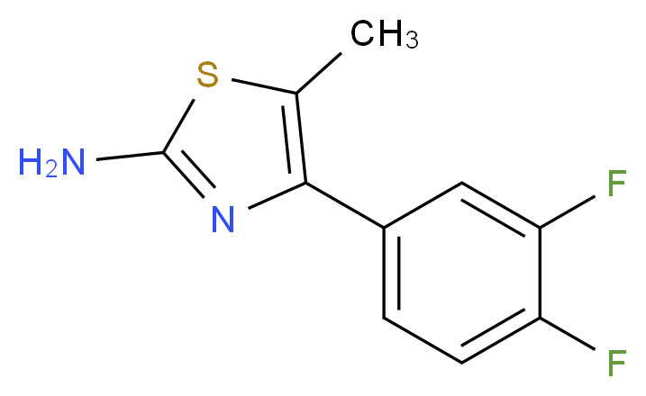 4-(3,4-difluorophenyl)-5-methyl-1,3-thiazol-2-amine_Molecular_structure_CAS_)