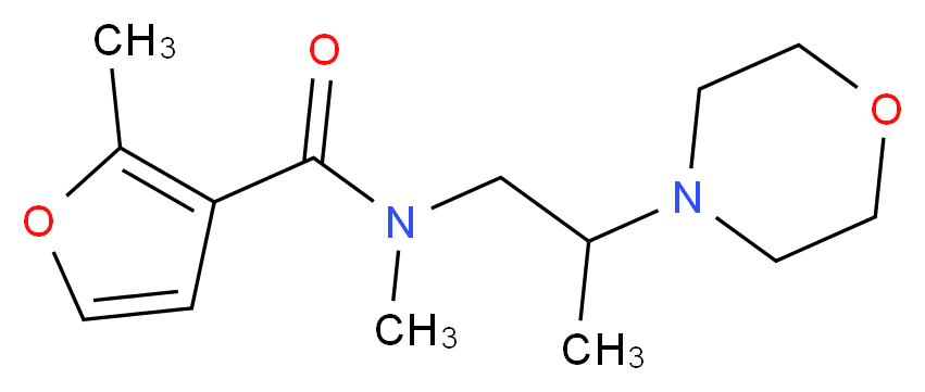 N,2-dimethyl-N-[2-(4-morpholinyl)propyl]-3-furamide_Molecular_structure_CAS_)