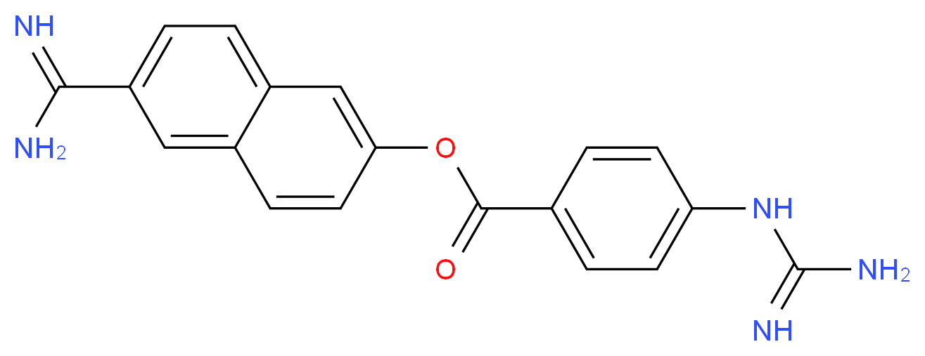 Nafamostat Mesylate_Molecular_structure_CAS_82956-11-4)