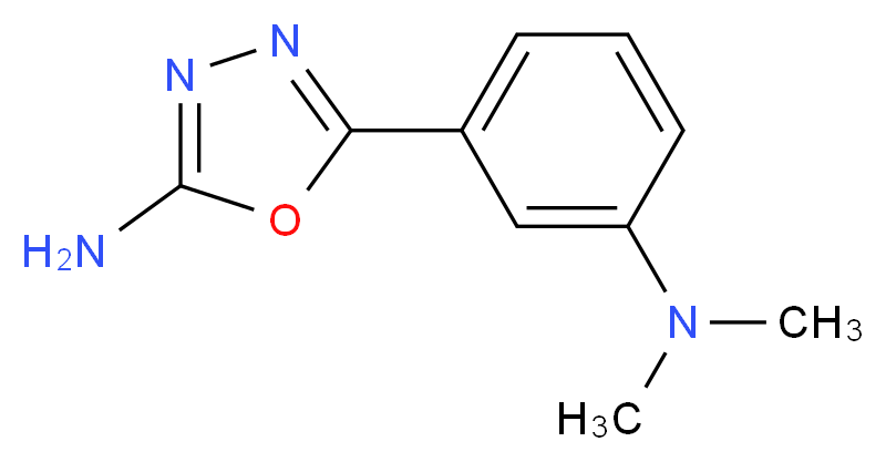 5-[3-(dimethylamino)phenyl]-1,3,4-oxadiazol-2-amine_Molecular_structure_CAS_)