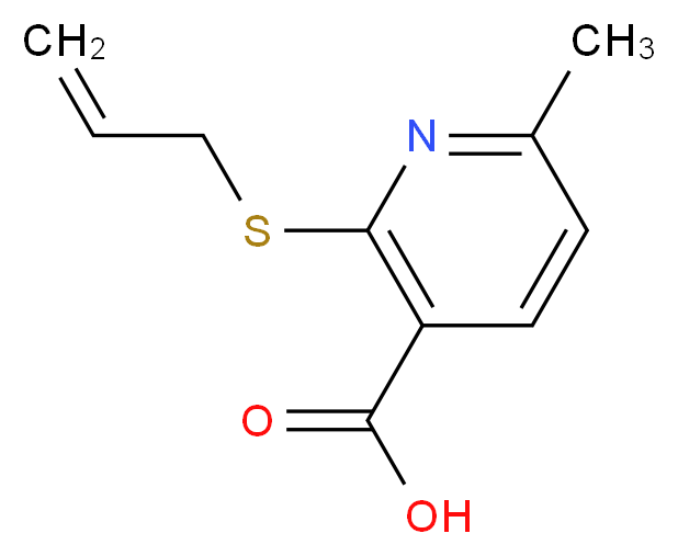 2-(Allylthio)-6-methylnicotinic acid_Molecular_structure_CAS_)