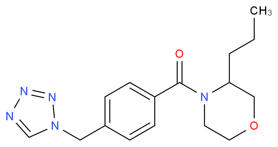 3-propyl-4-[4-(1H-tetrazol-1-ylmethyl)benzoyl]morpholine_Molecular_structure_CAS_)