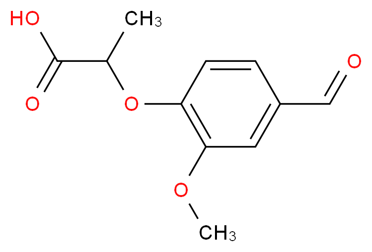 2-(4-formyl-2-methoxyphenoxy)propanoic acid_Molecular_structure_CAS_51264-79-0)