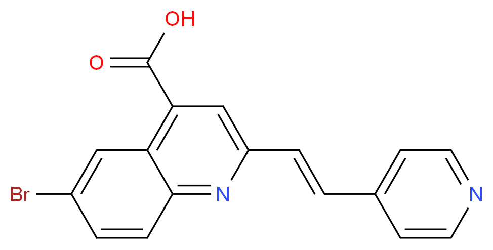 6-bromo-2-[2-(pyridin-4-yl)ethenyl]quinoline-4-carboxylic acid_Molecular_structure_CAS_)