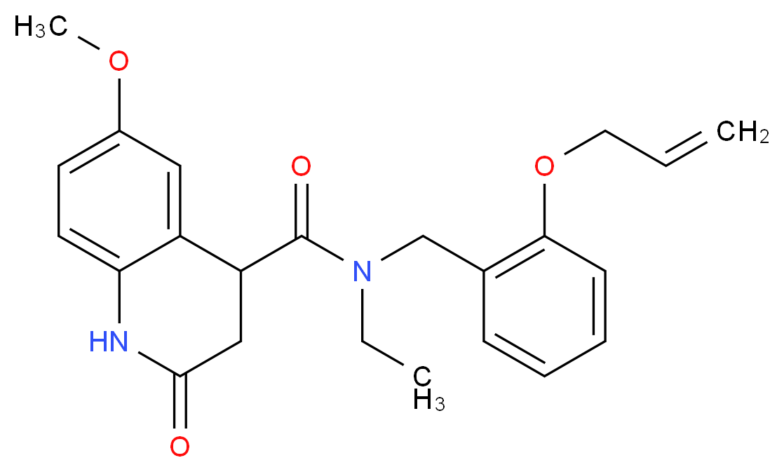 N-[2-(allyloxy)benzyl]-N-ethyl-6-methoxy-2-oxo-1,2,3,4-tetrahydroquinoline-4-carboxamide_Molecular_structure_CAS_)