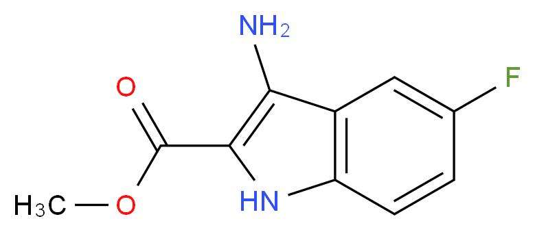 3-Amino-5-fluoro-1H-indole-2-carboxylic acid methyl ester_Molecular_structure_CAS_436088-83-4)