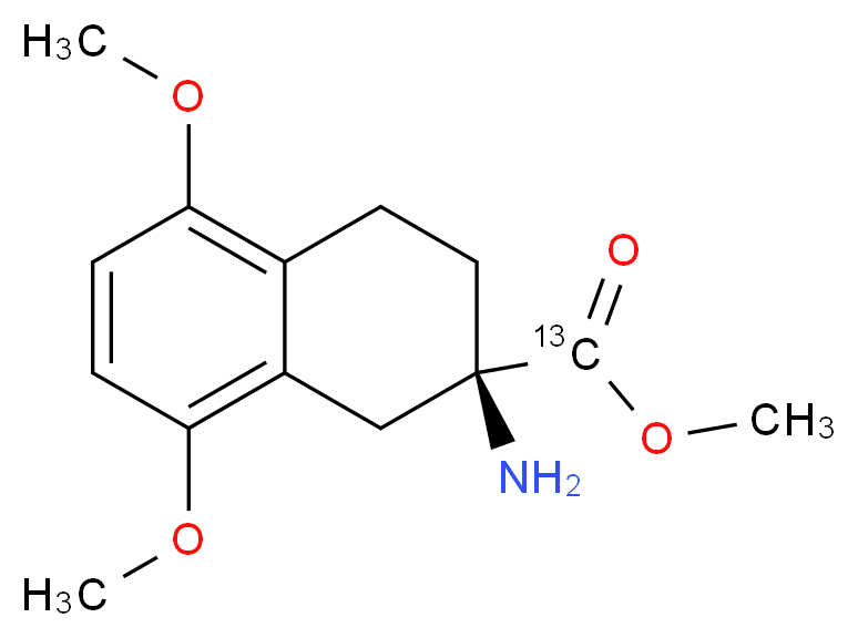 (2R)-2-Amino-1,2,3,4-tetrahydro-5,8-dimethoxy-2-naphthalenecarboxylic Acid Methyl Ester-13C_Molecular_structure_CAS_)