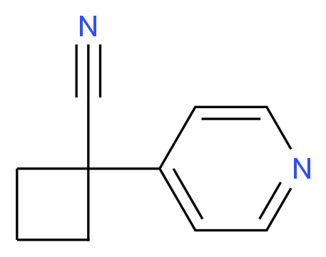 1-(pyridin-4-yl)cyclobutanecarbonitrile_Molecular_structure_CAS_485828-63-5)