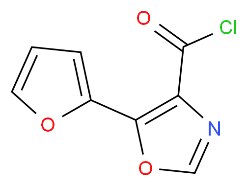 5-(2-Furyl)-1,3-oxazole-4-carbonyl chloride 95%_Molecular_structure_CAS_)