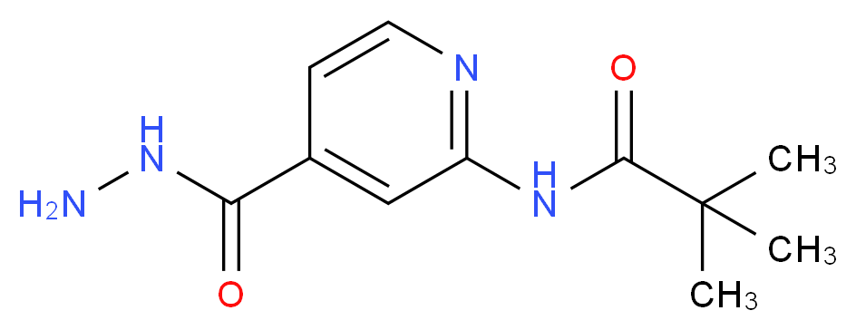 N-(4-Hydrazinocarbonyl-pyridin-2-yl)-2,2-dimethyl-propionamide_Molecular_structure_CAS_470463-39-9)