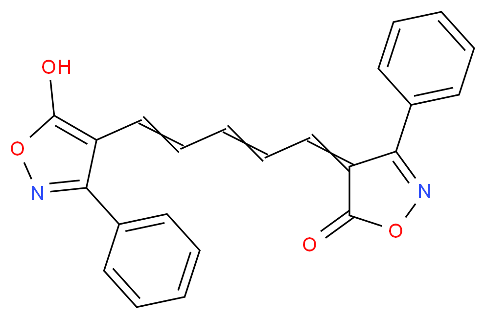 4-[5-(5-Hydroxy-3-phenyl-4-isoxazolyl)-2,4-pentadienylidene]-3-phenyl-5(4H)-isoxazolone_Molecular_structure_CAS_61389-30-8)