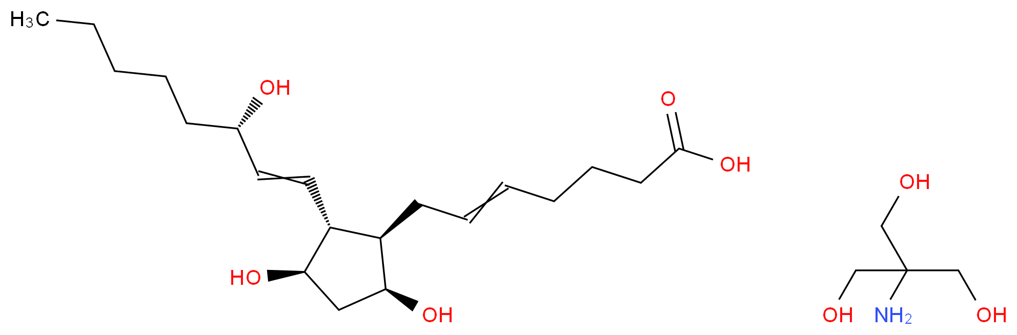 Prostaglandin F2α tris salt_Molecular_structure_CAS_38562-01-5)