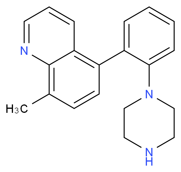 8-methyl-5-(2-piperazin-1-ylphenyl)quinoline_Molecular_structure_CAS_)