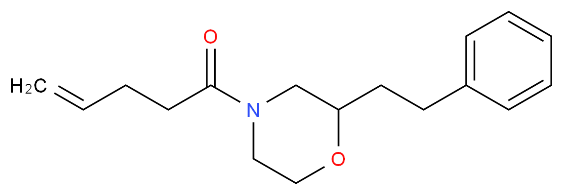 4-(4-pentenoyl)-2-(2-phenylethyl)morpholine_Molecular_structure_CAS_)