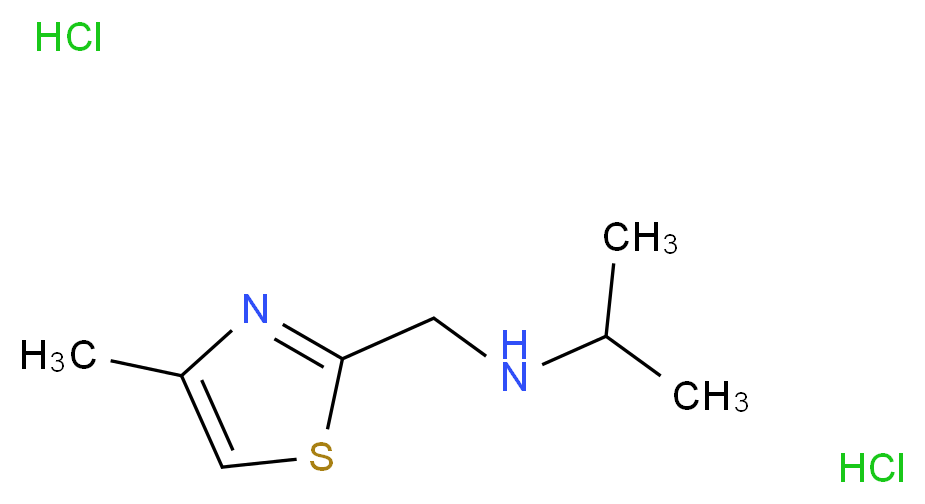 N-[(4-Methyl-1,3-thiazol-2-yl)methyl]propan-amine dihydrochloride_Molecular_structure_CAS_)