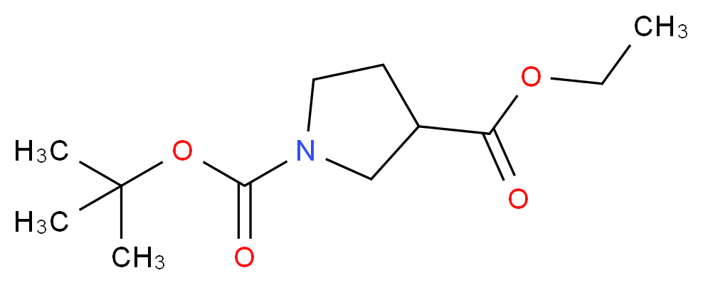 Pyrrolidine-1,3-dicarboxylic acid 1-tert-butyl ester 3-ethyl ester_Molecular_structure_CAS_170844-49-2)