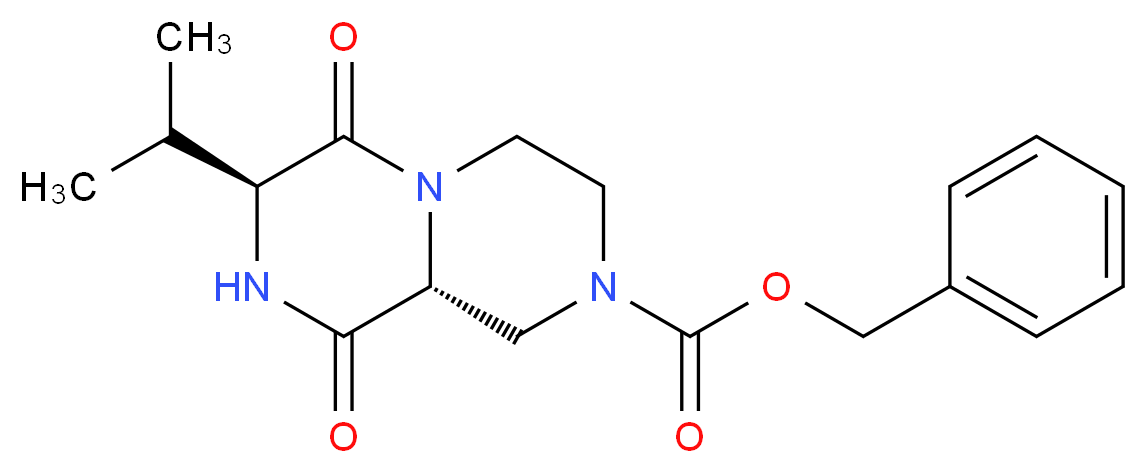 benzyl (7S,9aR)-7-isopropyl-6,9-dioxooctahydro-2H-pyrazino[1,2-a]pyrazine-2-carboxylate_Molecular_structure_CAS_)
