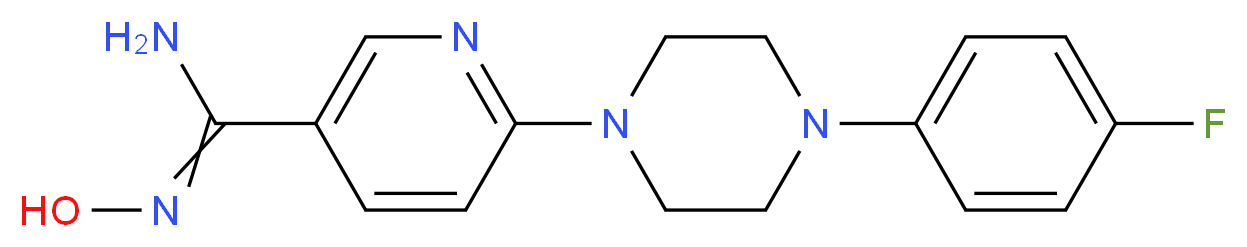 6-[4-(4-fluorophenyl)piperazin-1-yl]-N'-hydroxypyridine-3-carboximidamide_Molecular_structure_CAS_)