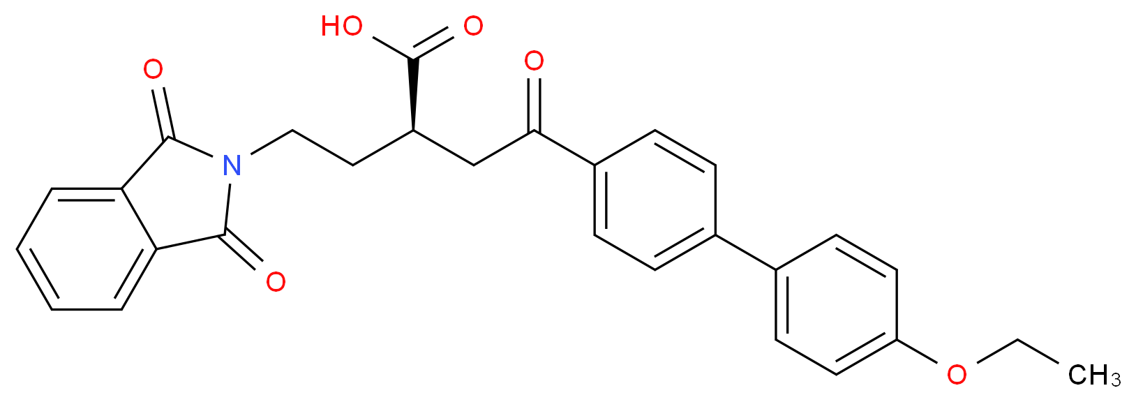 2-[2-(1,3-Dioxo-1,3-Dihydro-2h-Isoindol-2-Yl)Ethyl]-4-(4'-Ethoxy-1,1'-Biphenyl-4-Yl)-4-Oxobutanoic Acid_Molecular_structure_CAS_)
