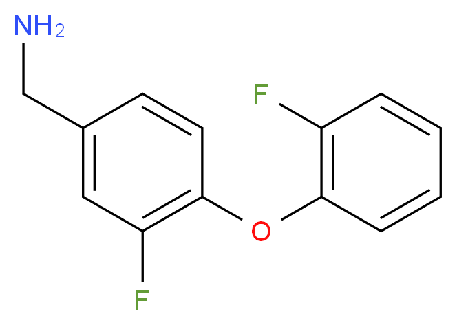 [3-fluoro-4-(2-fluorophenoxy)phenyl]methanamine_Molecular_structure_CAS_)