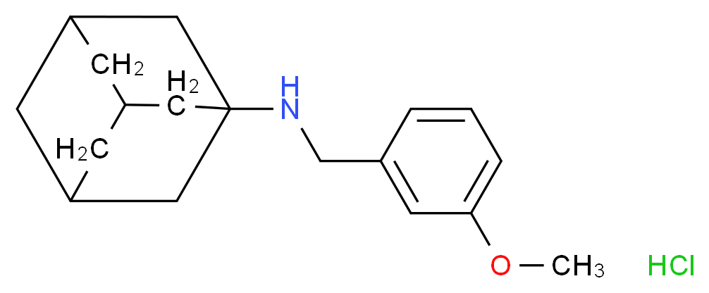 N-(3-methoxybenzyl)adamantan-1-amine hydrochloride_Molecular_structure_CAS_)