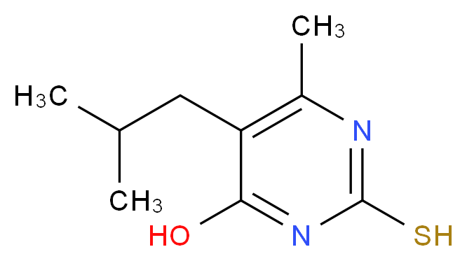 4-Hydroxy-2-mercapto-6-methyl-5-(2-methylpropyl)pyrimidine_Molecular_structure_CAS_)