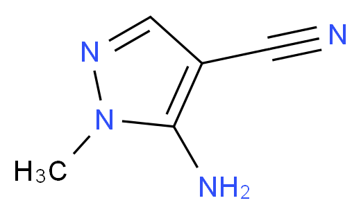 5-Amino-1-methyl-1H-pyrazole-4-carbonitrile_Molecular_structure_CAS_5334-41-8)