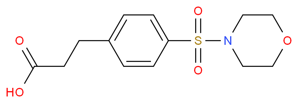 3-[4-(Morpholine-4-sulfonyl)-phenyl]-propionic acid_Molecular_structure_CAS_)