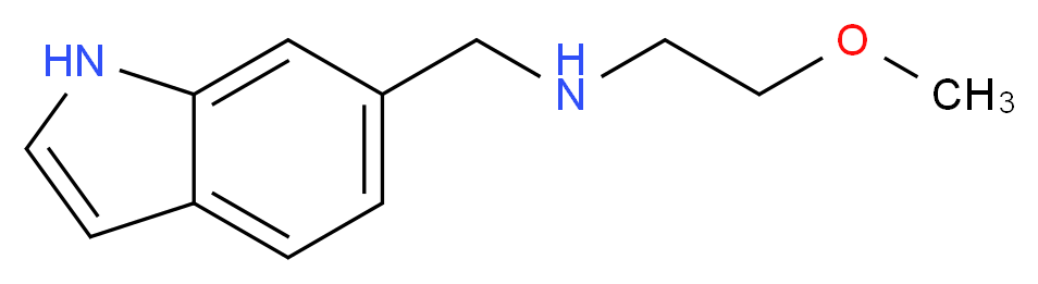 N-(1H-Indol-6-ylmethyl)-2-methoxyethanamine oxalate (2:1)_Molecular_structure_CAS_)