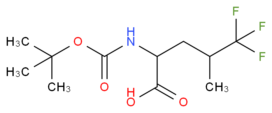 2-tert-Butoxycarbonylamino-5,5,5-trifluoro-4-methyl-pentanoic acid_Molecular_structure_CAS_409333-67-1)