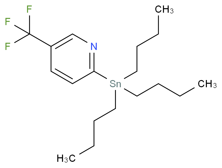 2-(Tributylstannyl)-5-(trifluoromethyl)pyridine_Molecular_structure_CAS_659722-71-1)
