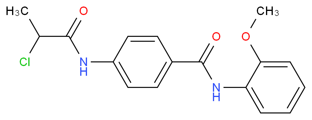 4-[(2-chloropropanoyl)amino]-N-(2-methoxyphenyl)benzamide_Molecular_structure_CAS_)