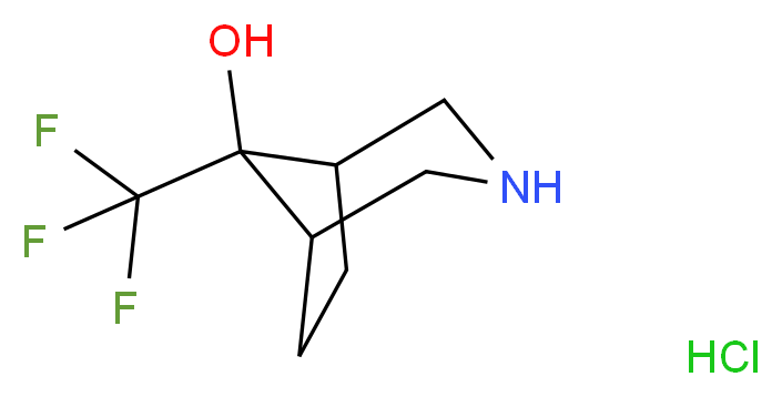 8-(trifluoromethyl)-3-azabicyclo[3.2.1]octan-8-ol hydrochloride_Molecular_structure_CAS_)