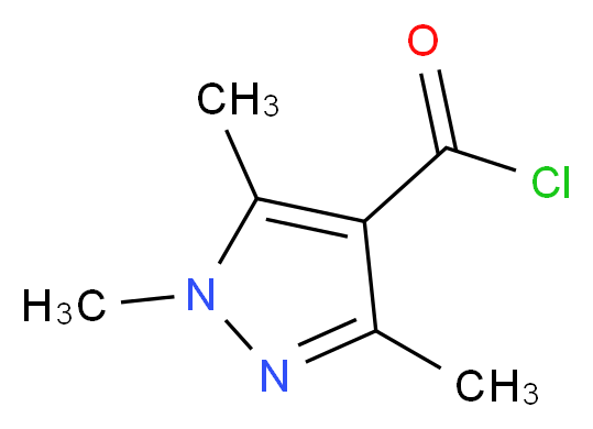 1,3,5-Trimethyl-1H-pyrazole-4-carbonyl chloride_Molecular_structure_CAS_98298-63-6)