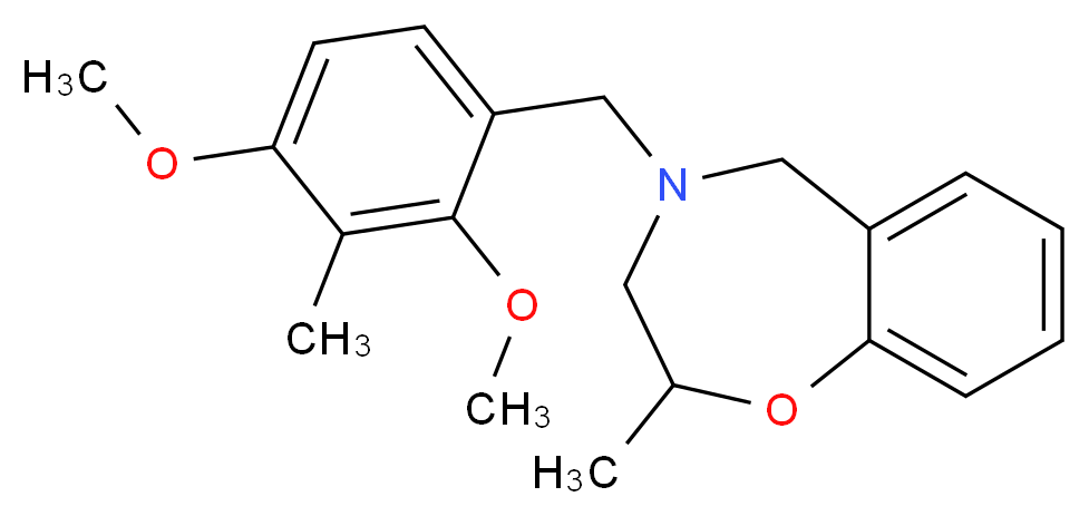 4-(2,4-dimethoxy-3-methylbenzyl)-2-methyl-2,3,4,5-tetrahydro-1,4-benzoxazepine_Molecular_structure_CAS_)
