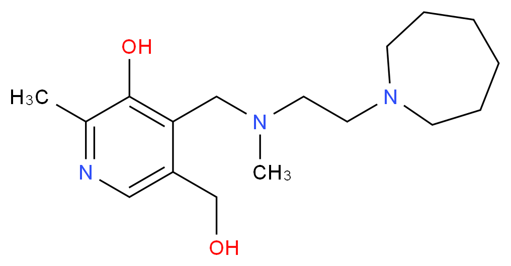 4-{[(2-azepan-1-ylethyl)(methyl)amino]methyl}-5-(hydroxymethyl)-2-methylpyridin-3-ol_Molecular_structure_CAS_)