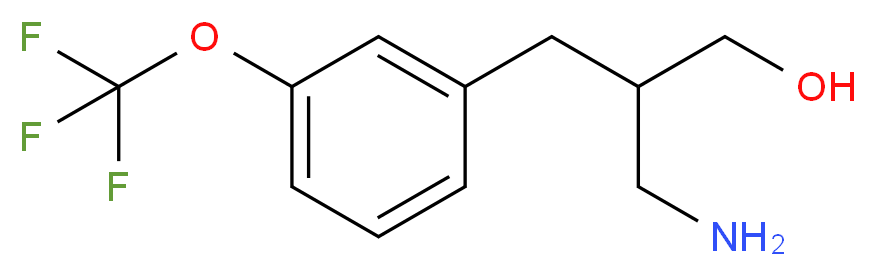 3-amino-2-{[3-(trifluoromethoxy)phenyl]methyl}propan-1-ol_Molecular_structure_CAS_)
