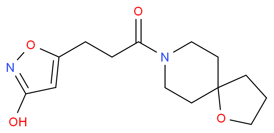 5-[3-(1-oxa-8-azaspiro[4.5]dec-8-yl)-3-oxopropyl]-3-isoxazolol_Molecular_structure_CAS_)