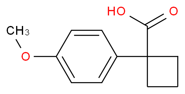 1-(4-Methoxyphenyl)cyclobutane-1-carboxylic acid_Molecular_structure_CAS_)