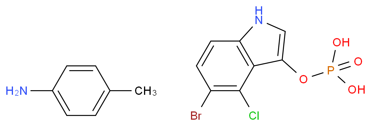 5-Bromo-4-chloro-3-indolyl phosphate p-toluidine salt_Molecular_structure_CAS_6578-06-9)