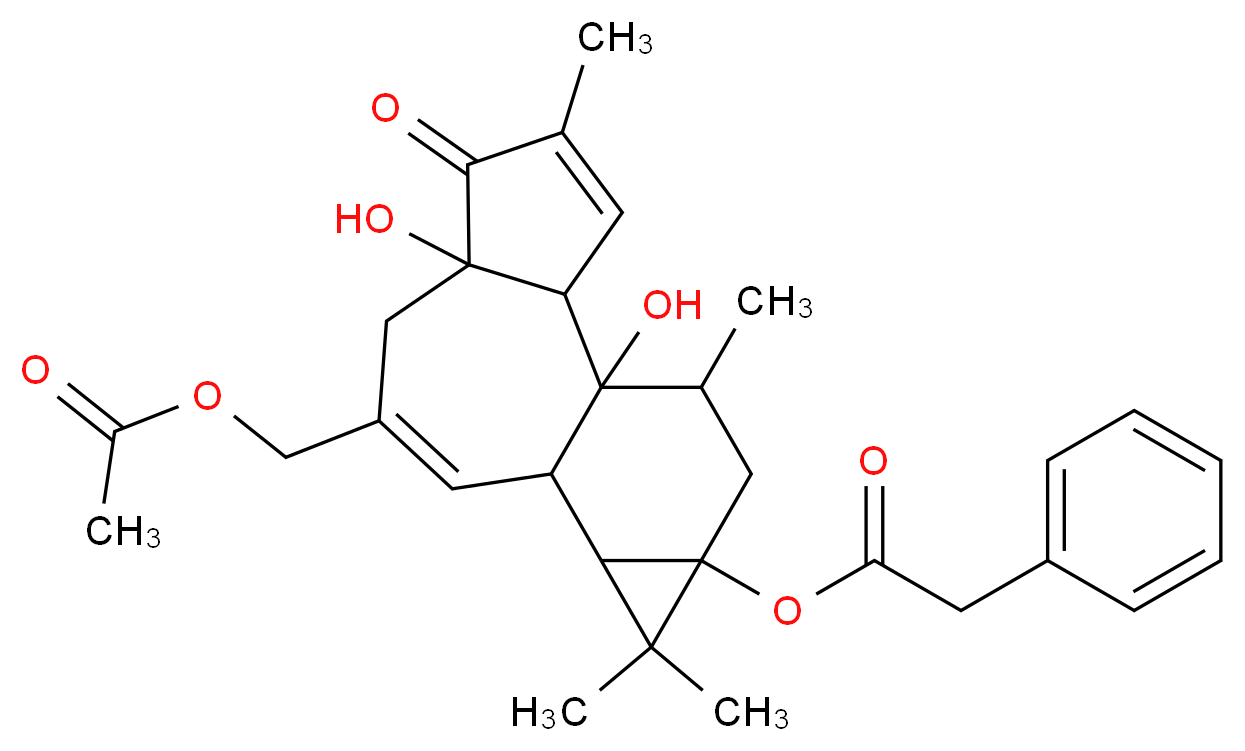 12-DEOXYPHORBOL 13-PHENYLACETATE 20-ACETATE_Molecular_structure_CAS_54662-30-5)