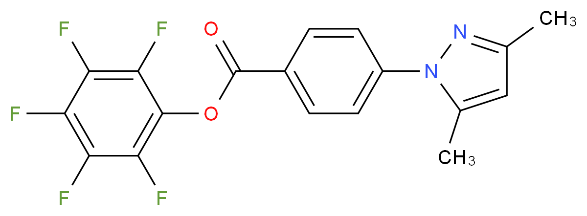 pentafluorophenyl 4-(3,5-dimethyl-1H-pyrazol-1-yl)benzoate_Molecular_structure_CAS_941717-00-6)