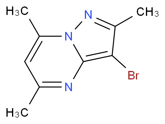 3-Bromo-2,5,7-trimethylpyrazolo[1,5-a]pyrimidine_Molecular_structure_CAS_146778-13-4)