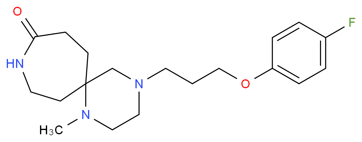 4-[3-(4-fluorophenoxy)propyl]-1-methyl-1,4,9-triazaspiro[5.6]dodecan-10-one_Molecular_structure_CAS_)
