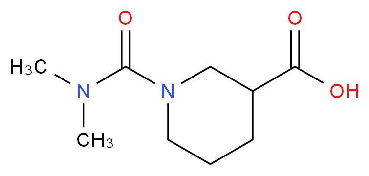 1-[(Dimethylamino)carbonyl]piperidine-3-carboxylic acid_Molecular_structure_CAS_)