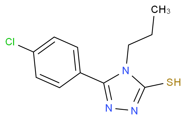 5-(4-Chloro-phenyl)-4-propyl-4H-[1,2,4]triazole-3-thiol_Molecular_structure_CAS_)